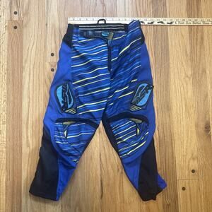 MSR Axxis Motocross Range Racing Pants Boys Youth Size Y24 Blue Black